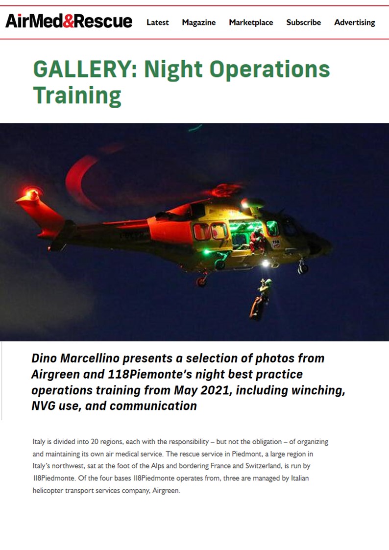 AirMedandRescue_2021nov_Night Operations Training_Copertina